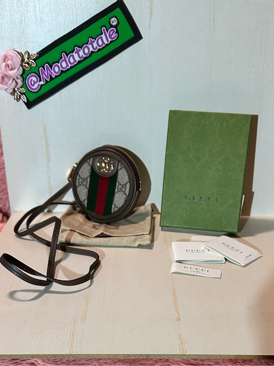 Gucci Handbags - Gucci Ophidia Mini Round Bag